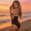 Single Piece Design Training Swimwears Nylon Texture-Black S 7