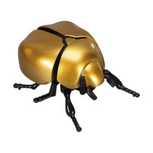 Fun Entertaining Metallic Wind Up Toy For Kids Play And-Gold