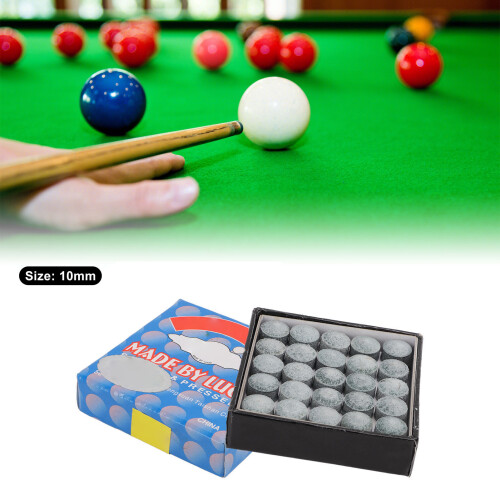 50x Grade A Leather Snooker Cue Tips 2