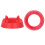 5pk Plastic Ball Holders Display Stand Red 2