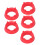 5pk Plastic Ball Holders Display Stand Red 16