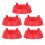 5pk Plastic Ball Holders Display Stand Red 19