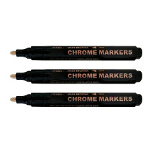 3er-Pack Chrome-Stifte 0,7/1/3 mm Kupfer Silber Gold