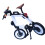 Modèle de vélo pliable à l'échelle 1/6, vélo Miniature-Blanc 1
