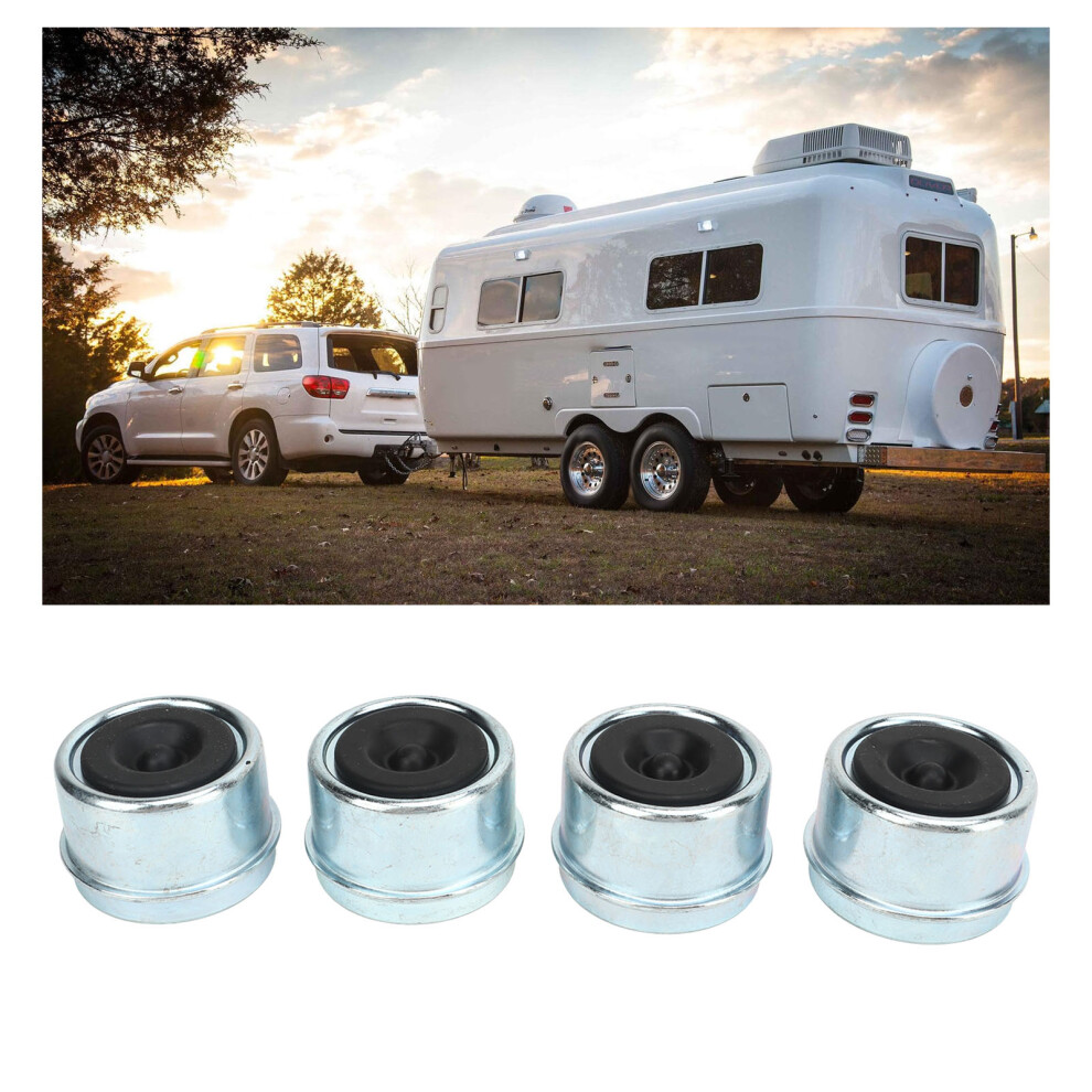 Galvanised Trailer Hub Dust Caps 4-Pack 7055741515163