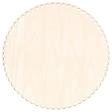 30Cm Natuurlijke Houten Mand Bodem met Gat, Cirkel Lege Houten Basis voor Diy Breien Gehaakte Tas Bodem Shaper