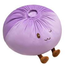 Coussin en peluche Big Bun de 40 cm, très lisse,-Violet