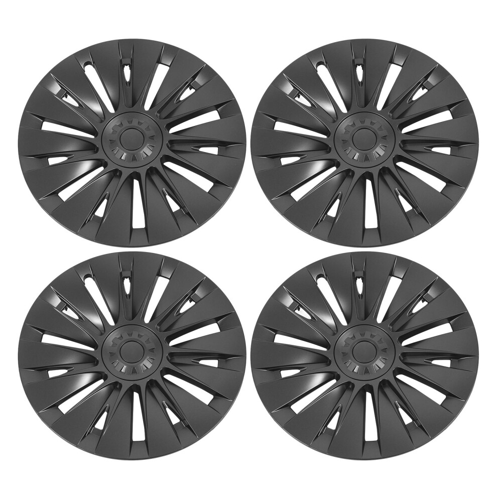 4Pcs Hubcaps Tesla Model Y 2020-2023 Dark/Grey 7055741515217