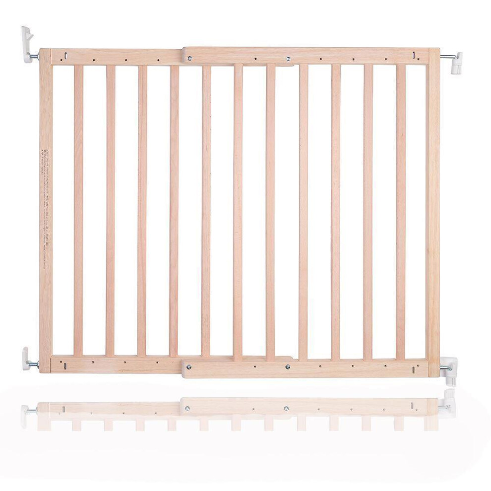 Safetots (Natural) Chunky Wooden Screw Fit Stair Gate