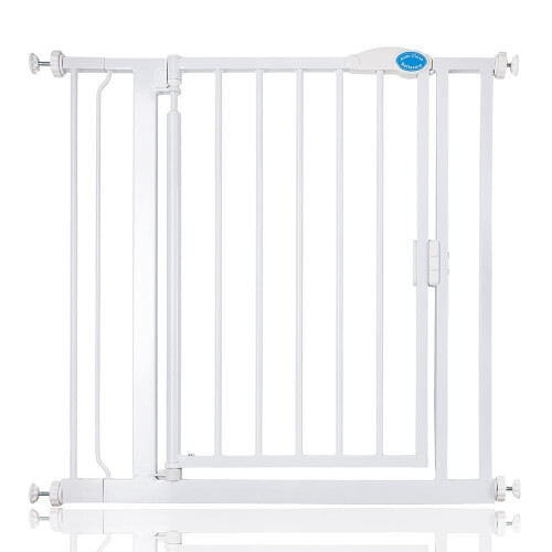 (Blanco, 82.2cm - 89.2cm) Bettacare Puerta Para Mascotas con Cierre Automático