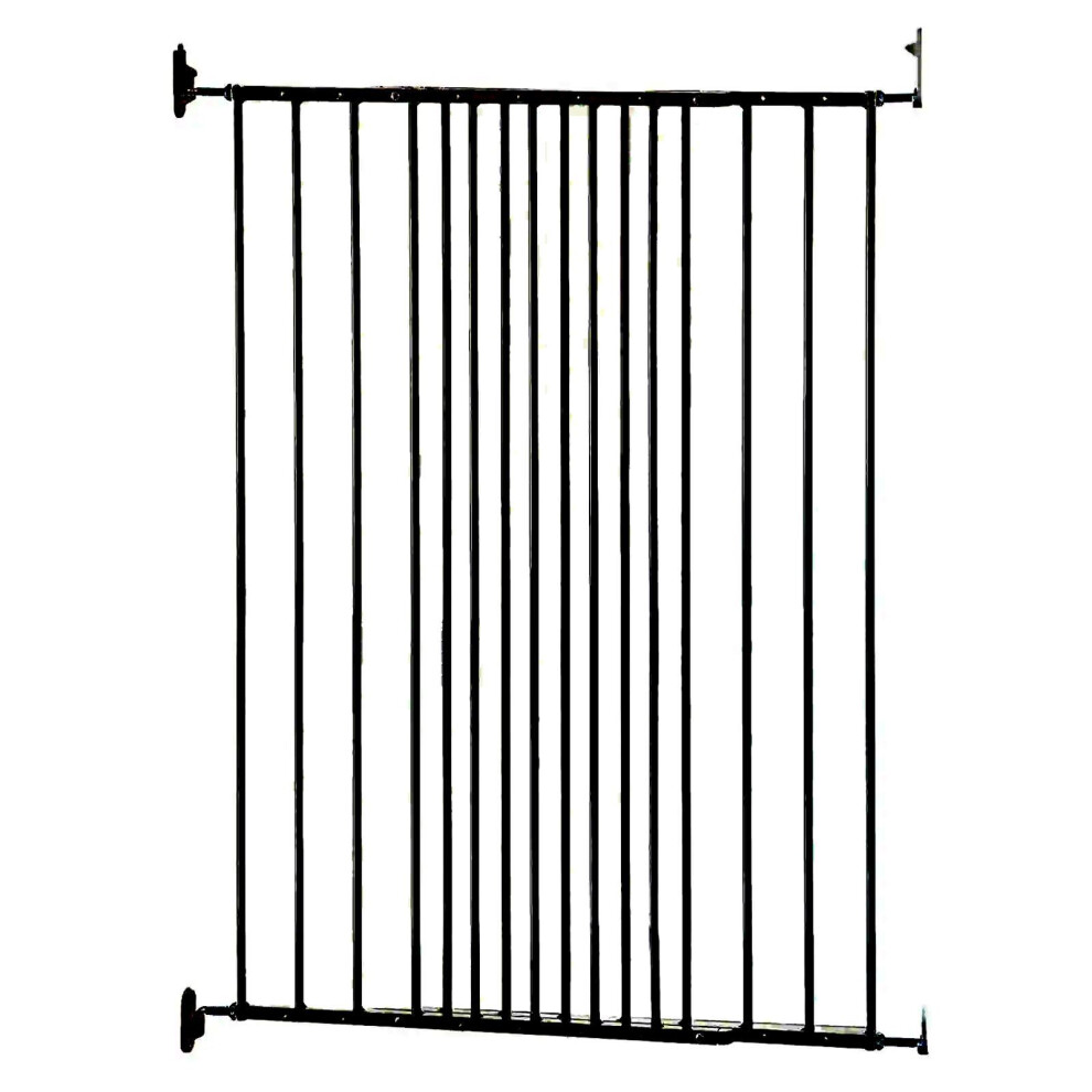Safetots (Black) Extra Tall Screw Fitted Baby Stair Gate