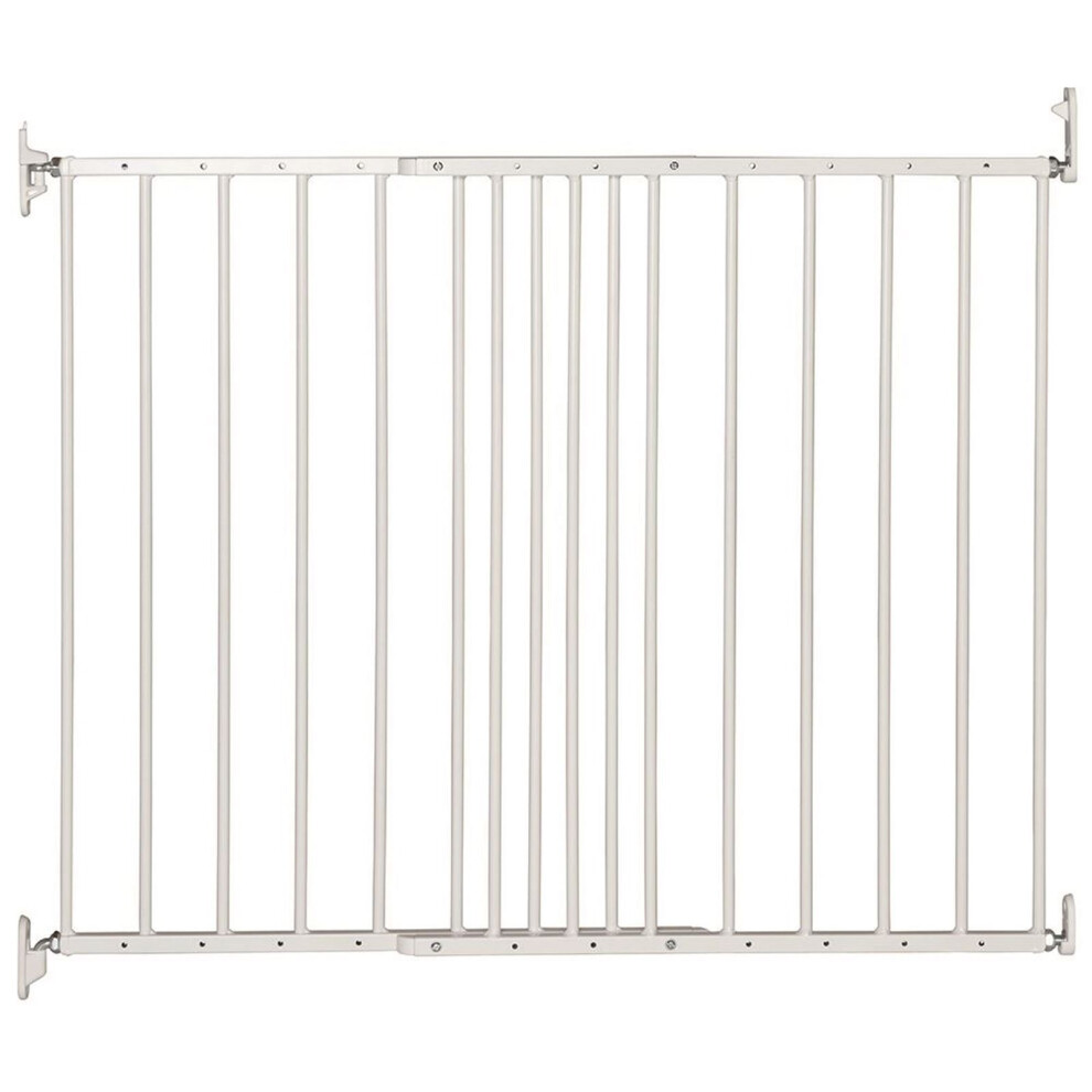 Safetots (White) Extending Metal Gate 62.5Cm-106.8Cm