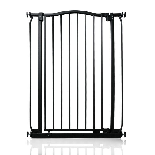 Safetots (Matt Black, 71cm - 80cm) Safetots Extra Tall Curved Top Gate