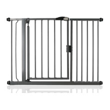 (Gris grafito, 118.2cm - 125.2cm) Bettacare Puerta Para Mascotas con Cierre Automático