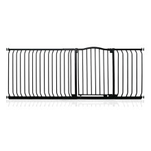 (Matt Black, 198cm - 207cm) Safetots Curved Top Safety Gate