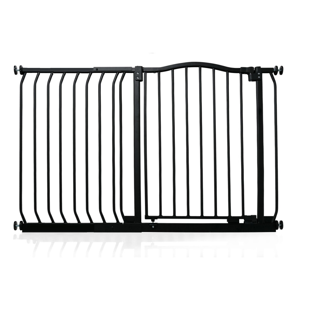 Safetots (Matt Black, 116Cm - 125Cm) Curved Top Safety Gate - Image 2