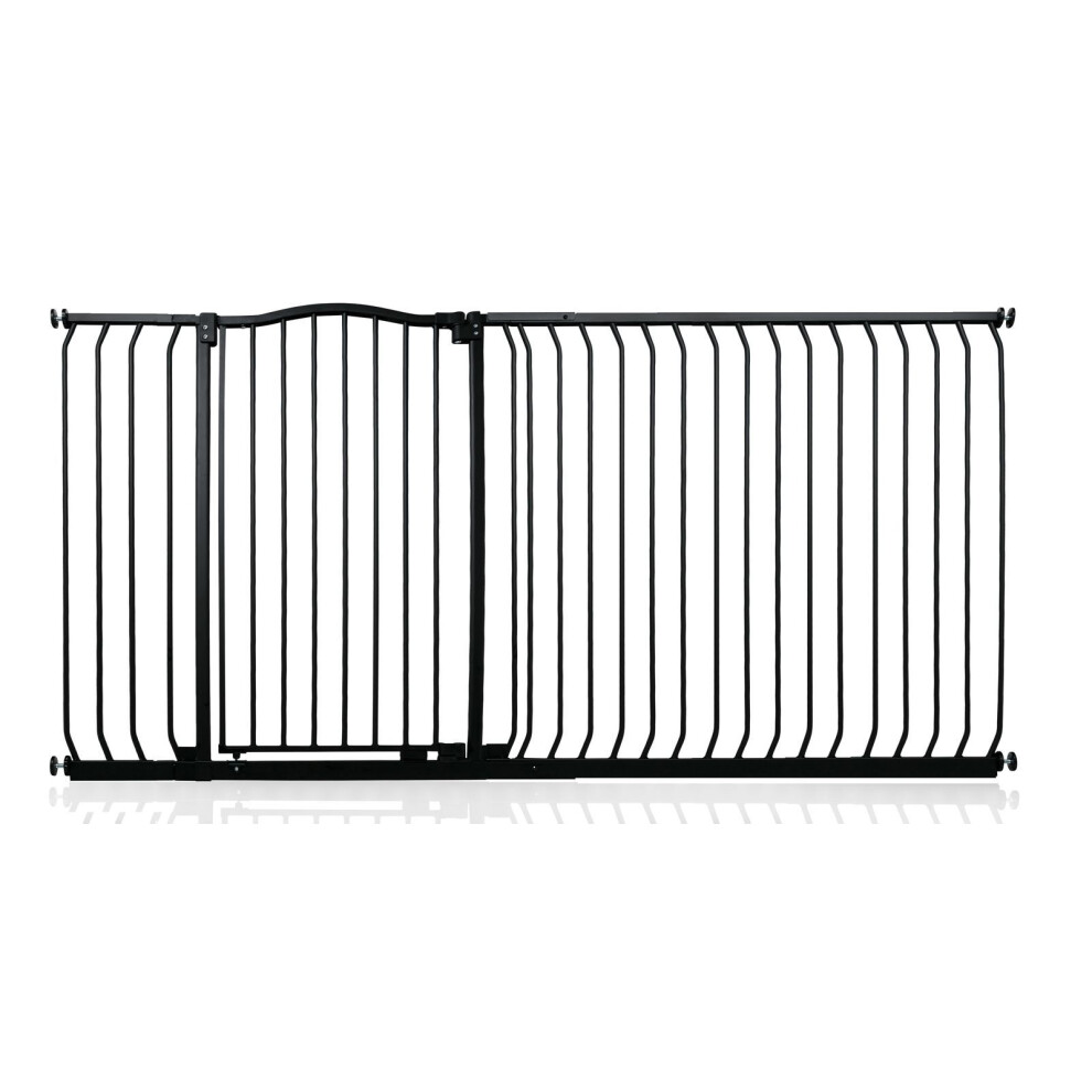 (Matt 189Cm - 198Cm) Extra Tall Curved Top Gate Black Safetots