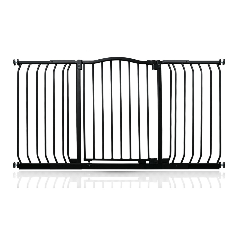 (Matt 143Cm - 152Cm) Curved Top Safety Gate Black Safetots