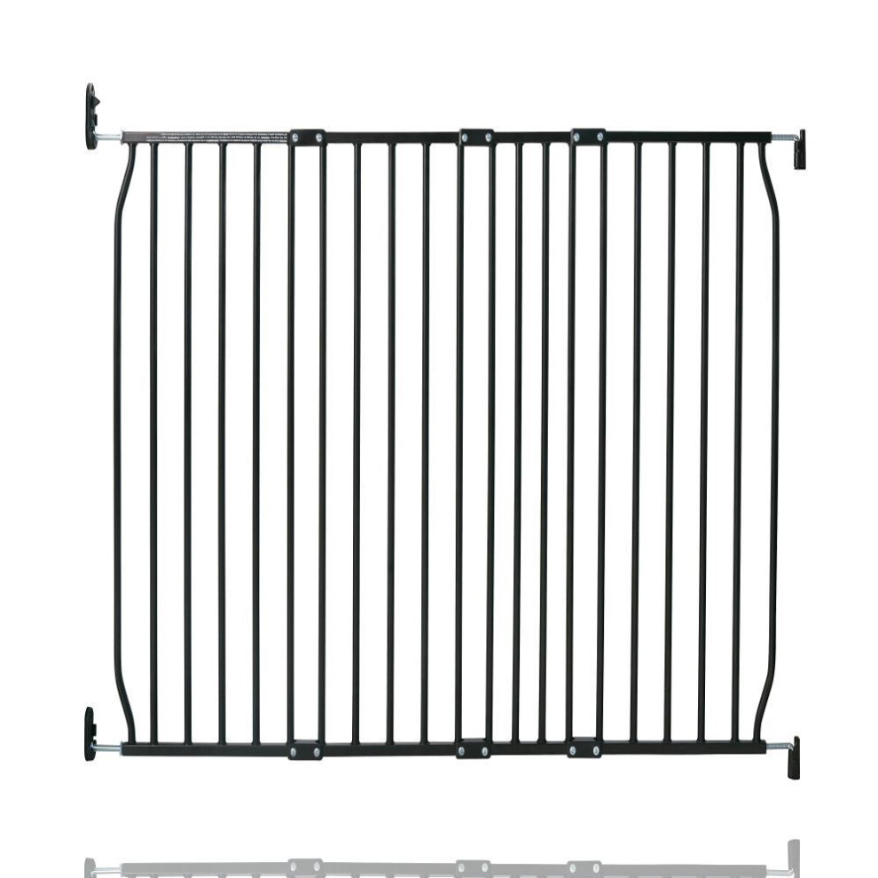 Safetots (120Cm - 130Cm, Black) Eco Screw Fit Baby Gate