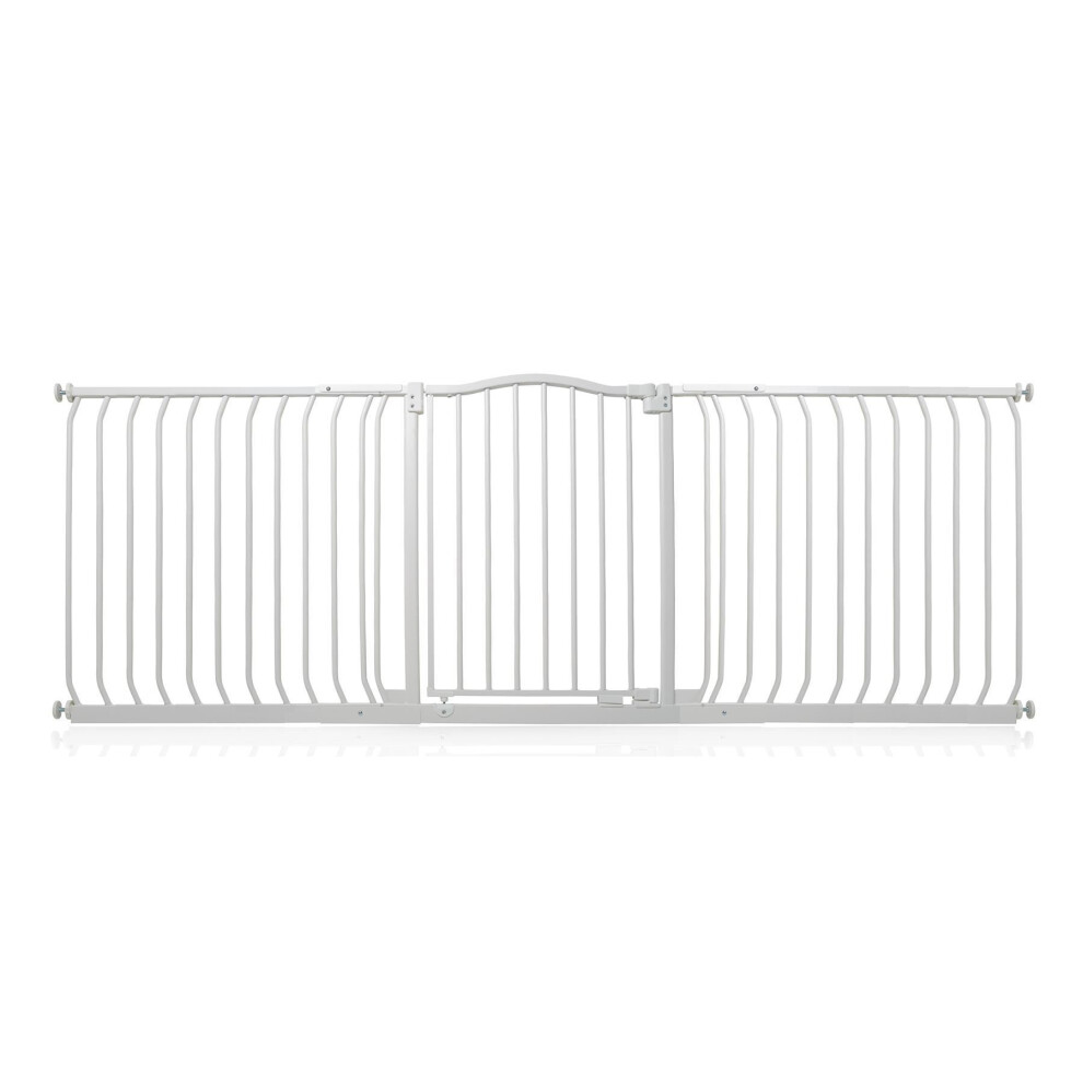 (Matt 197Cm - 206Cm) Curved Top Safety Gate White Safetots