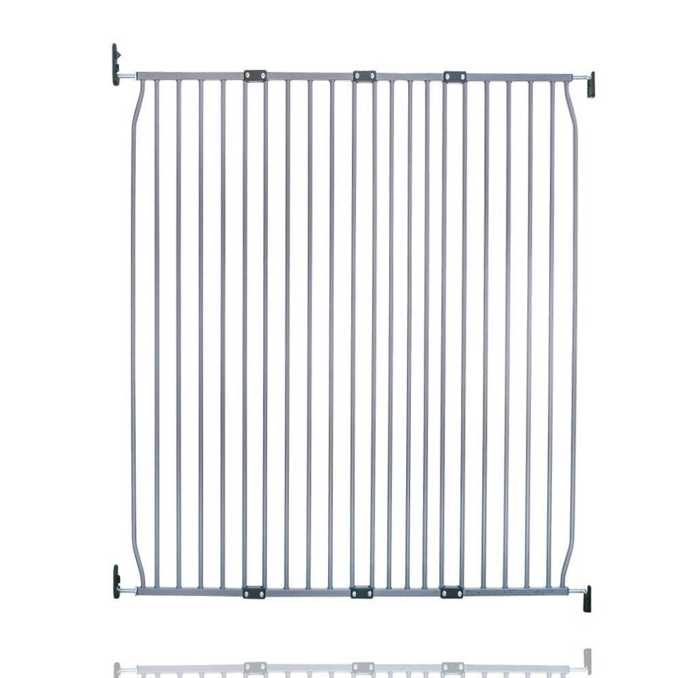 Safetots (130Cm - 140Cm, ) Extra Tall Eco Screw Fit Baby Gate Grey