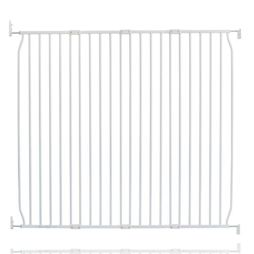 (130Cm - 140Cm, ) Eco Screw Fit Baby Gate White Safetots
