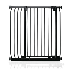 (Negro mate, 89cm - 98cm) Safetots Barrera Extra Alta Elite de Seguridad para Bebés