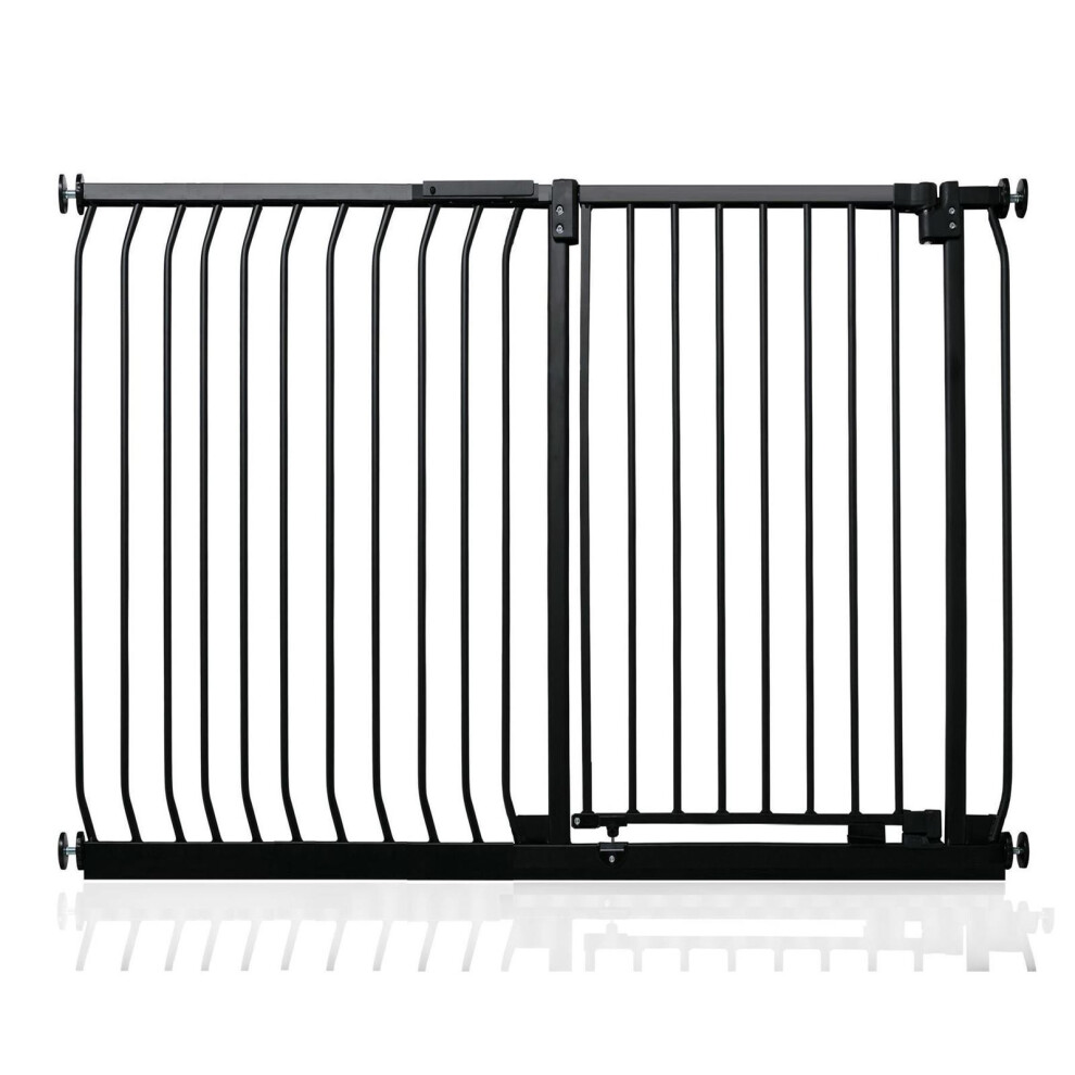 (Matt 134Cm - 143Cm) Extra Tall Elite Safety Gate Black Safetots