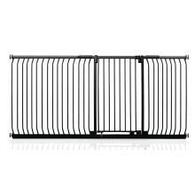 (Negro mate, 225cm - 234cm) Safetots Barrera Extra Alta Elite de Seguridad para Bebés