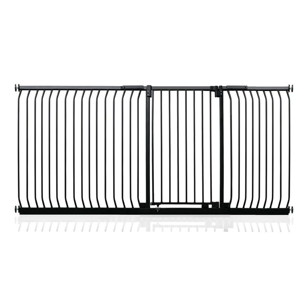 (Matt 225Cm - 234Cm) Extra Tall Elite Safety Gate Black Safetots