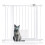 (81.4cm - 89cm) Bettacare Pet Gate with Lockable Cat Flap 1