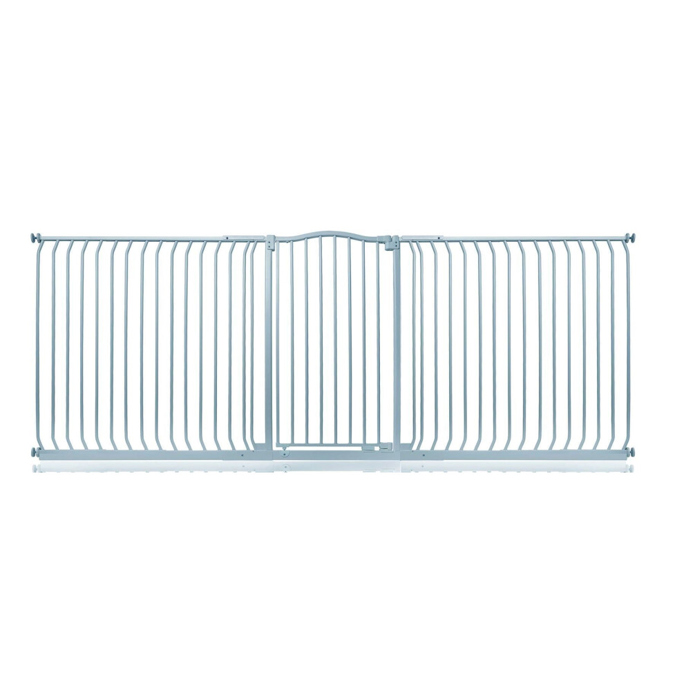 Safetots (Matt 271Cm - 280Cm) Extra Tall Curved Top Gate Grey