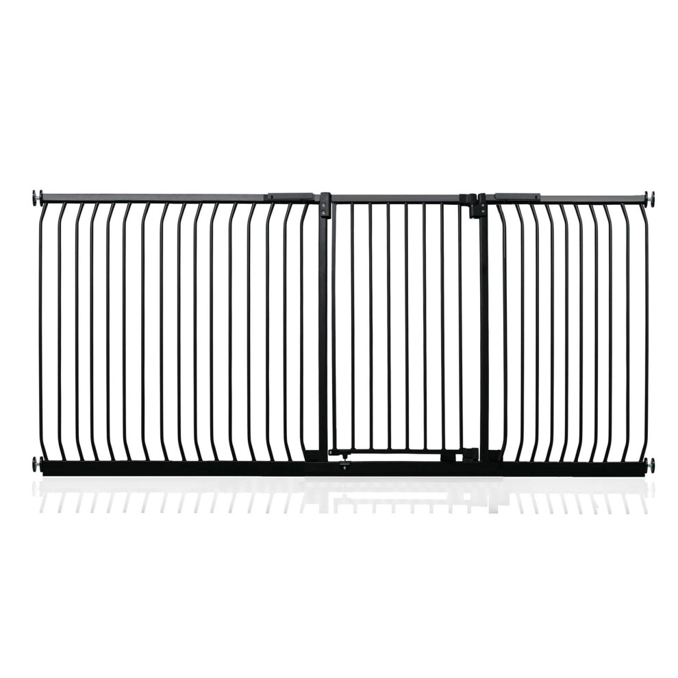(Matt 234Cm - 243Cm) Extra Tall Elite Safety Gate Black Safetots