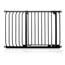 (Negro mate, 98cm - 107cm) Safetots Barrera Elite de Seguridad para Bebés