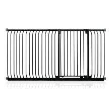 (Negro mate, 198cm - 207cm) Safetots Barrera Extra Alta Elite de Seguridad para Bebés