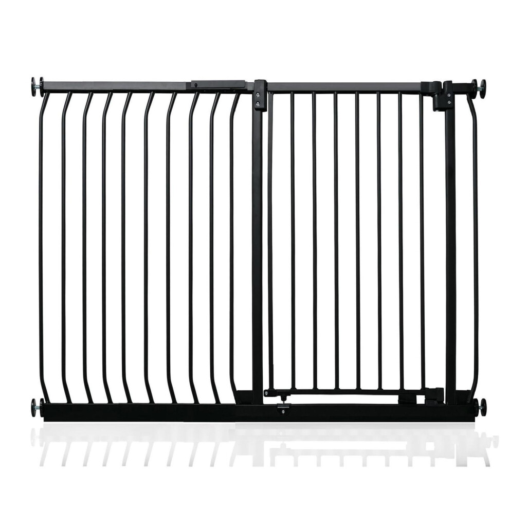 (Matt 125Cm - 134Cm) Extra Tall Elite Safety Gate Black Safetots