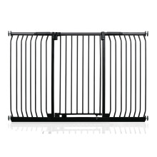 (Negro mate, 179cm - 188cm) Safetots Barrera Extra Alta Elite de Seguridad para Bebés