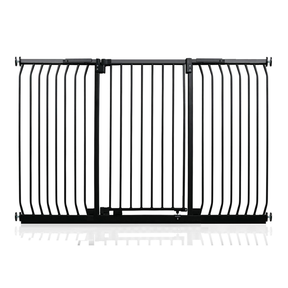 Safetots (Matt 179Cm - 188Cm) Extra Tall Elite Safety Gate Black