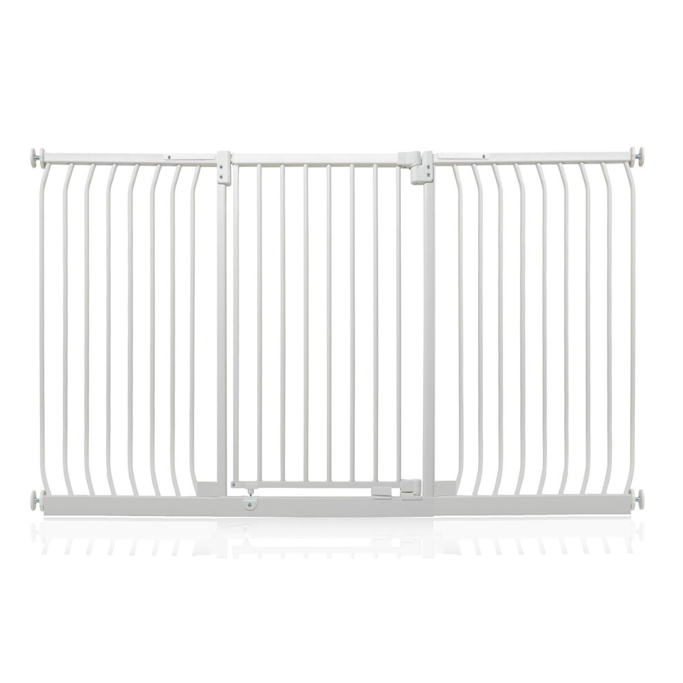 Safetots (Matt 188Cm - 197Cm) Extra Tall Elite Safety Gate White