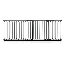 (Negro mate, 207cm - 216cm) Safetots Barrera Elite de Seguridad para Bebés
