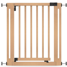 (Natural, 71cm - 79cm) Safetots Puerta Elegante de Seguridad de Madera para Bebés