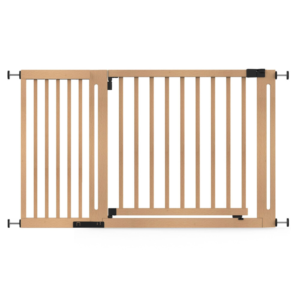 (Natural, 135Cm - 143Cm) Wooden Elegance Gate Safetots
