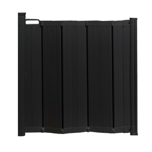 Safetots (Black, 55 - 89cm) Safetots Automatic Folding Retractable Baby Gate