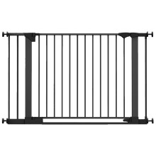 (Black, 117cm - 124cm) Safetots Safestep Baby Gate