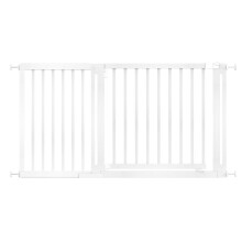 (Blanco, 145cm - 153cm) Safetots Puerta Elegante de Seguridad de Madera para Bebés