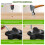 12Pcs Wall Tree Climbing Foot Hand Holds with Mounting-Black 5