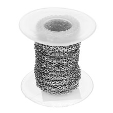 9 M / Rol Edelstahl DIY Kette für Schmuck Herstellung DIY Armband Halskette Punk Hand Gemachte Lieferungen Silber Farbe 1,5Mm