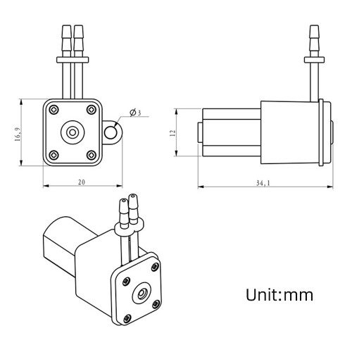 Peristaltic Pump for Aquarium 1.5ml 2