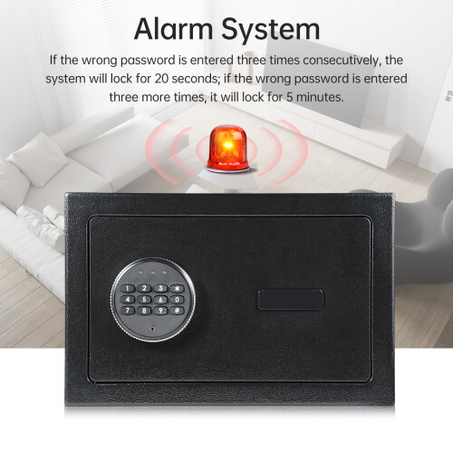 Alarm Safe Box for Documents and Jewellery 2