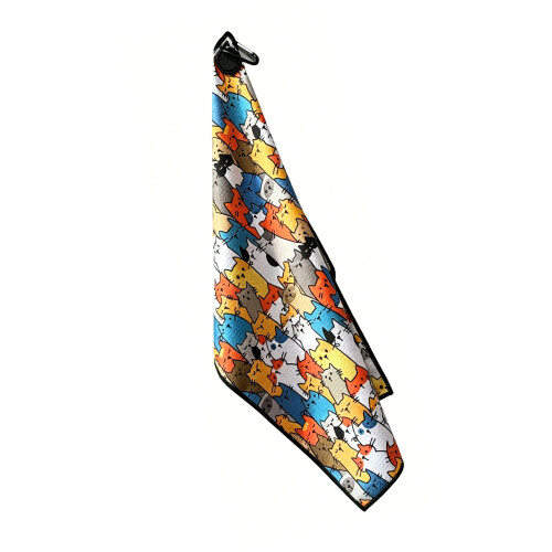 Serviette de golf de différentes couleurs, comprenant un-UN